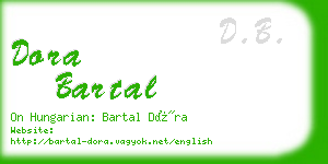 dora bartal business card